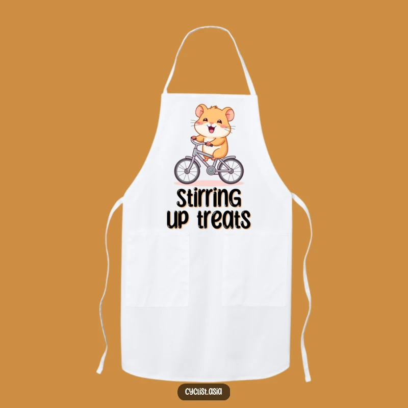 Funny Hamster Cycling Apron: Joyful Hamster Chef Gear, a Hilarious Funny Gift