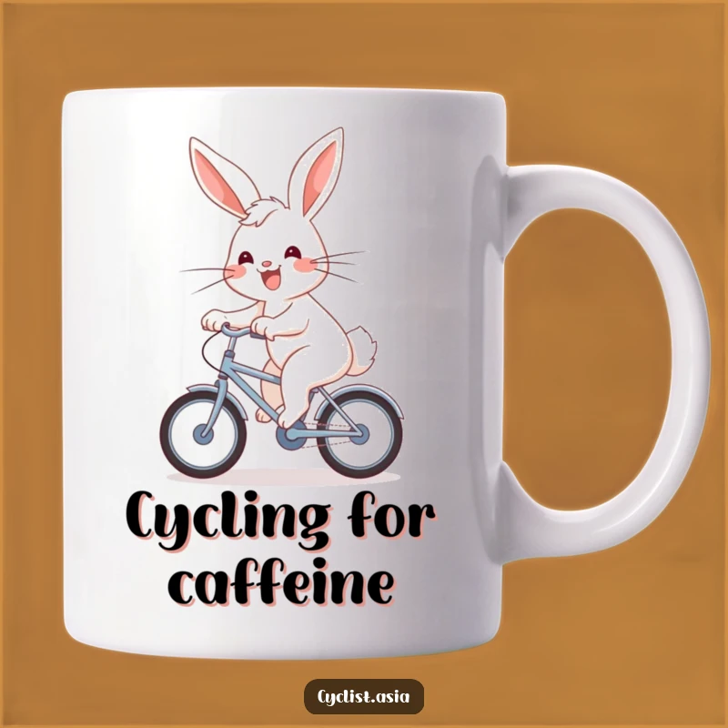 Funny Bunny Bicycle Mug: A Joyful Gift for Energetic Souls