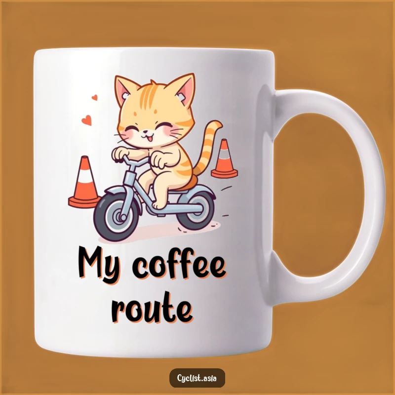 Funny Cat Tricycle Cones Mug - Hilarious Pet Owner Gift for Chaos Lovers
