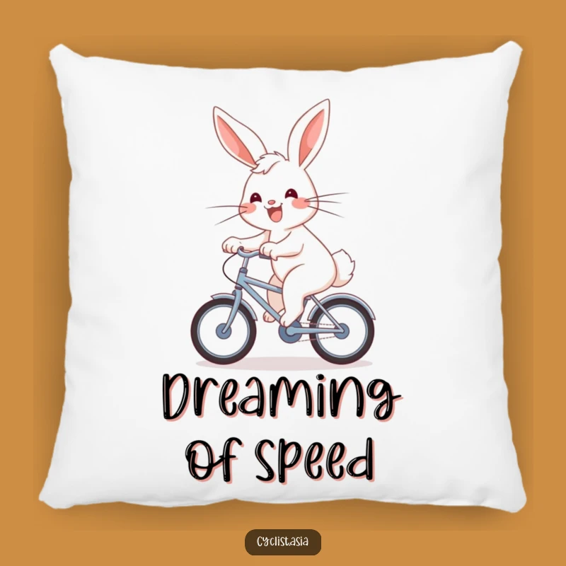 Cozy Funny Bunny Bicycle Pillow: Snuggle with Spirited Comfort