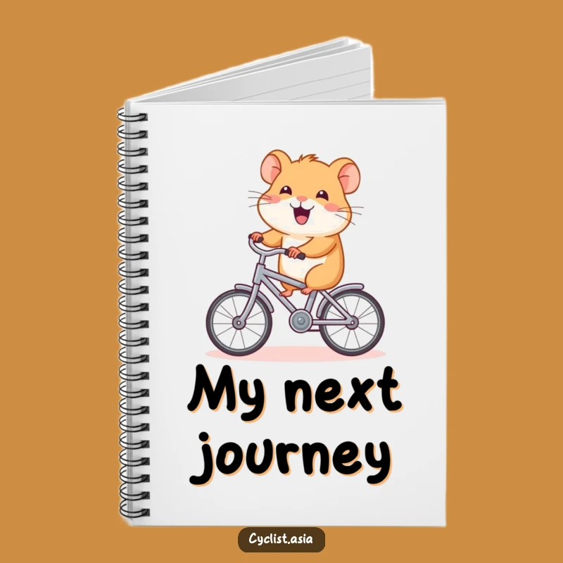 Funny Hamster Bike Notes Notebook: Joyful Hamster Journal, Ideal Funny Gift